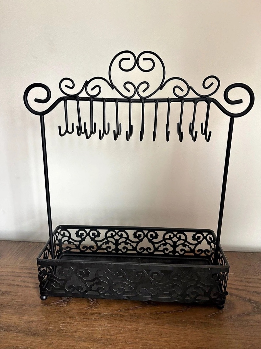 Matte Black Jewelry Stand Black